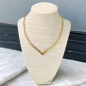 BNIB Revolve Shashi 18K Gold-Plated Herringbone Necklace with Tassel